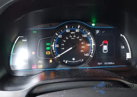 2019 Hyundai Ioniq Hybrid Blue z USA, uszkodzony, nr VIN KMHC65LC3KU141859